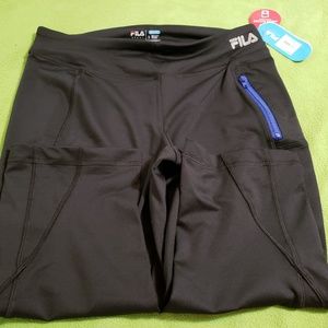 Fila Black Athletic Capri w/ Pocket